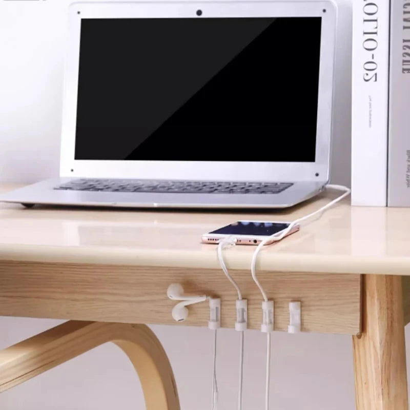 Clear Plastic Cable Clips Transparent