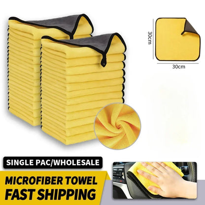 30x60cm Microfiber Car Cleaning Towels