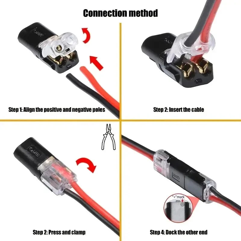2-pin Pluggable Wire Connectors Nylon