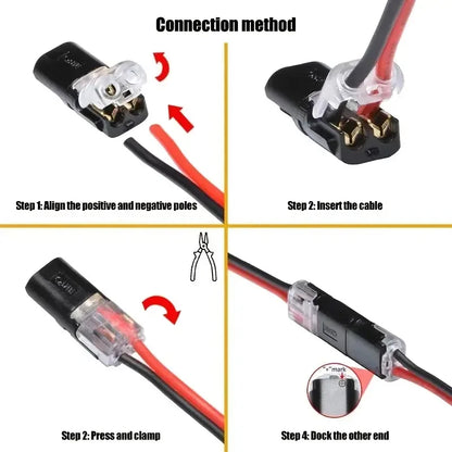2-pin Pluggable Wire Connectors Nylon
