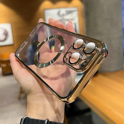 Luxury Magnetic Plating Clear Case