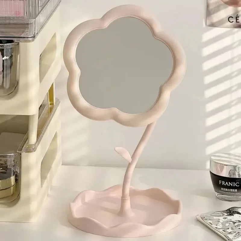 Mirror Desktop Flower Mirrors Dormitory