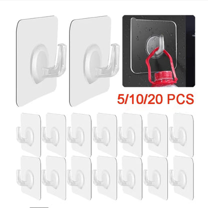 Self-adhesive Hook Transparent Door Wall
