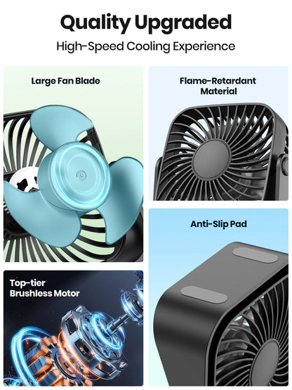 USB Fan Camping Speeds Quiet