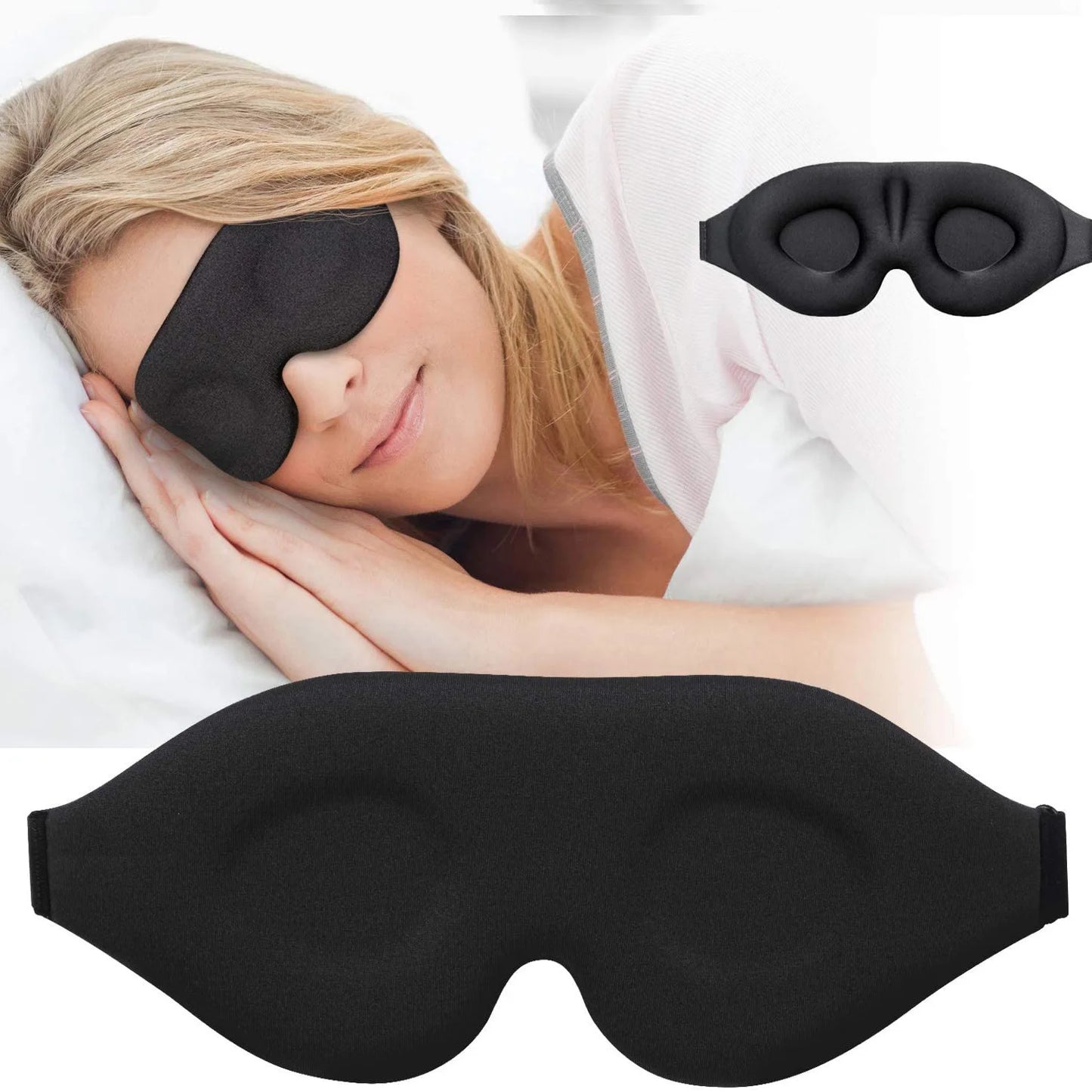 Breathable Adjustable Sleep Mask Blocks