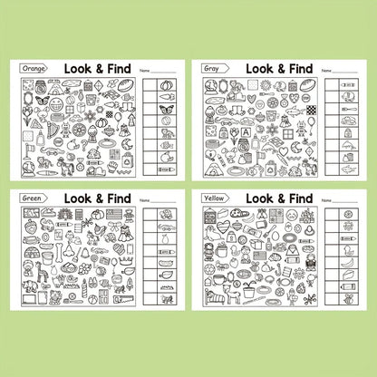 Children's Hidden Objects Coloring Book