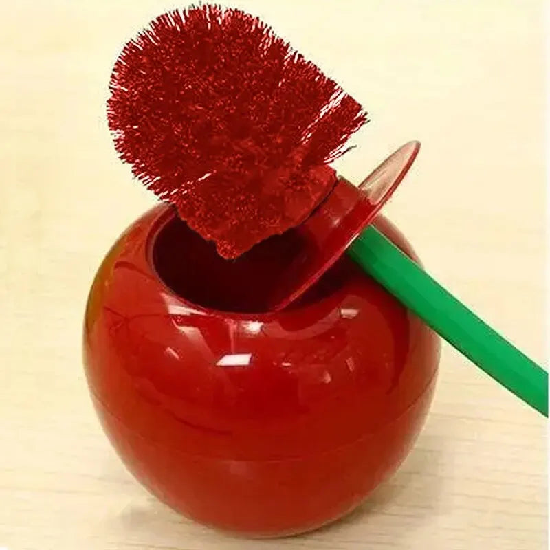 Red Toilet Brush Lovely Cherry
