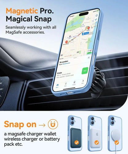 Magnetic Matte Translucent Armor Shockproof