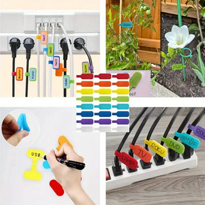 Reusable Waterproof Cable Labels Color-coded