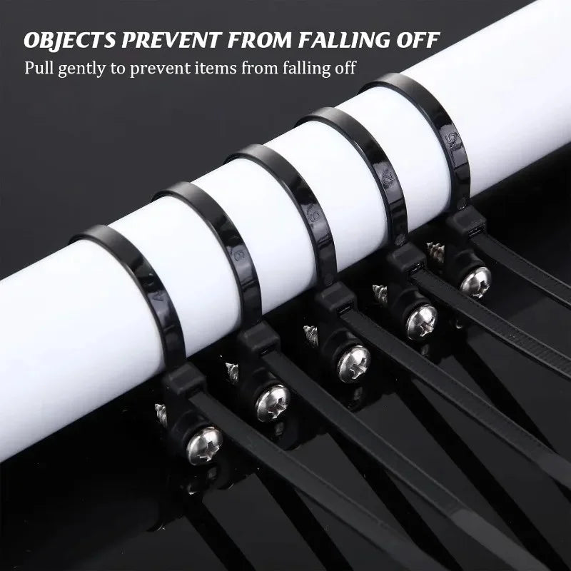 Screw Hole Cable Ties Reusable