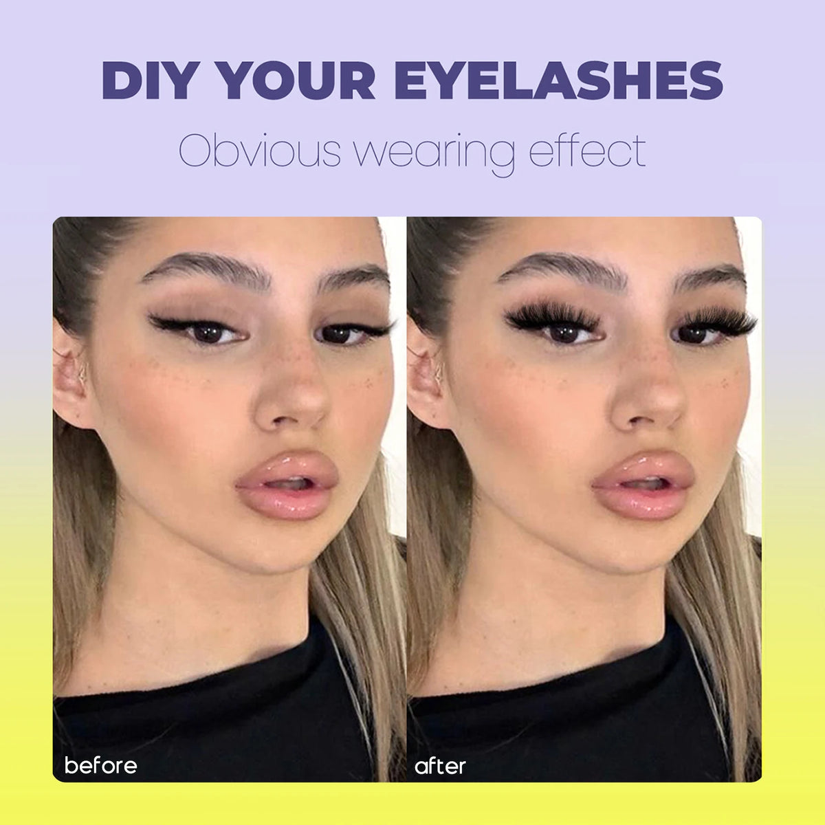 Groinneya Lashes Clusters Cat Eyelashes
