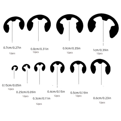 Black Stainless Steel Retaining Circlip