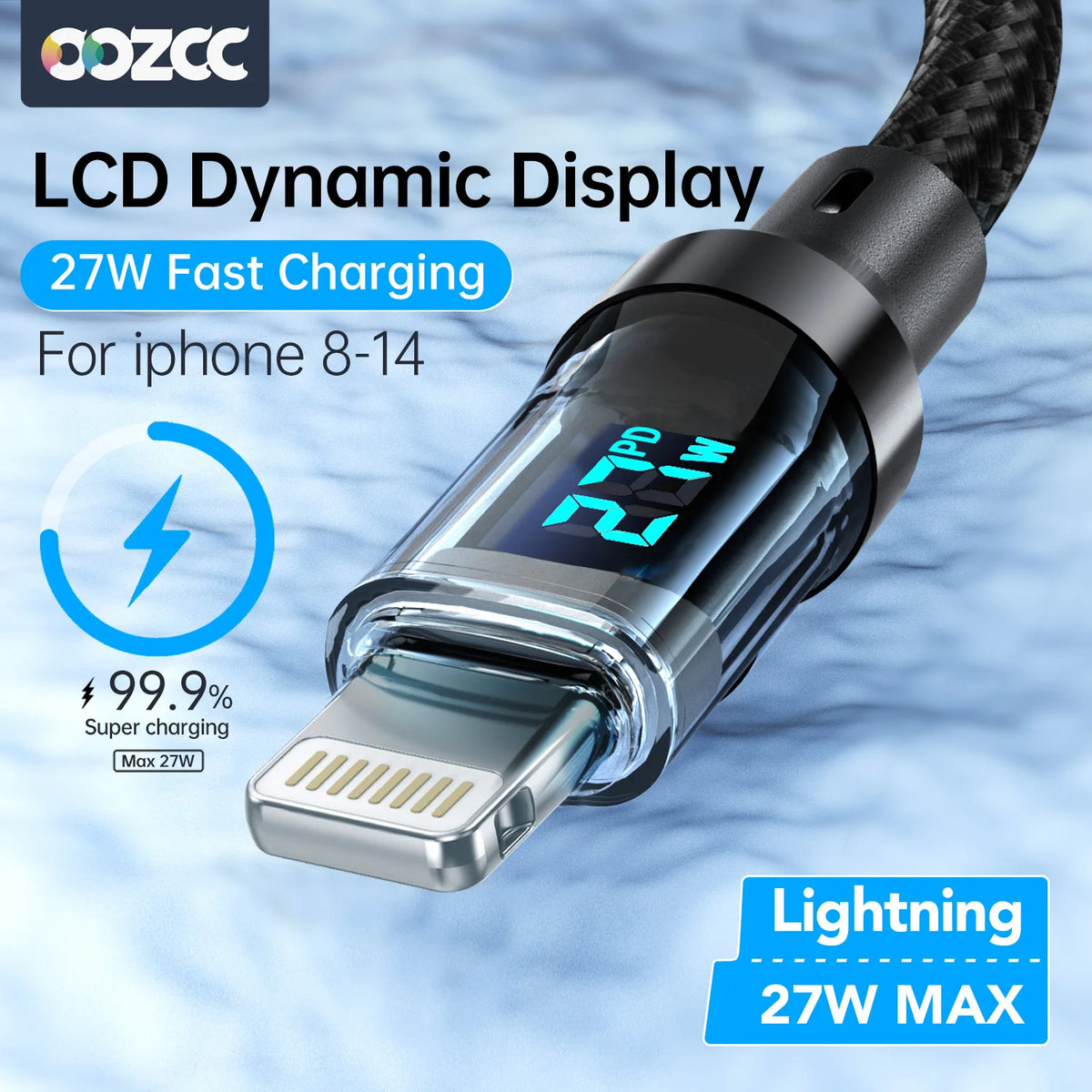 PD Fast Charge Cable LCD