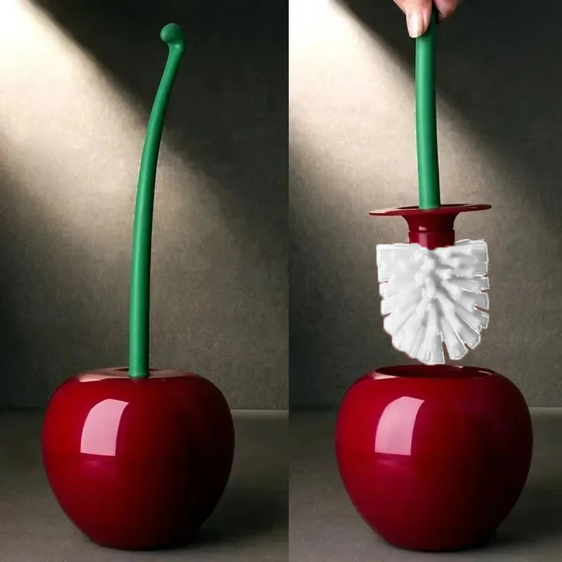 Red Toilet Brush Lovely Cherry