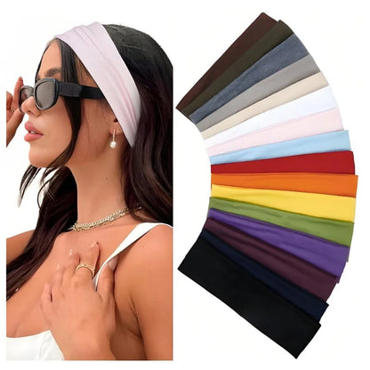 Elastic Sports Headbands Women Stretchy