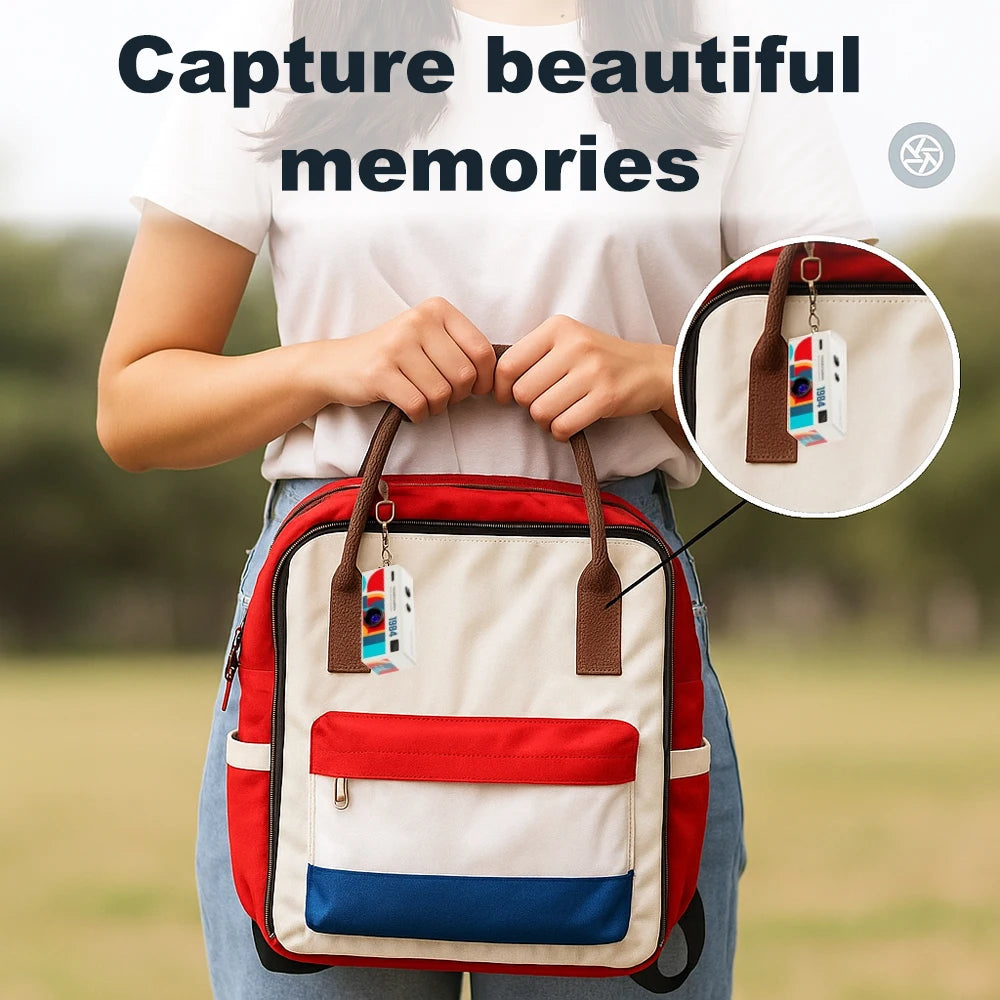 Ourlife Digital Camera Keychain Retro
