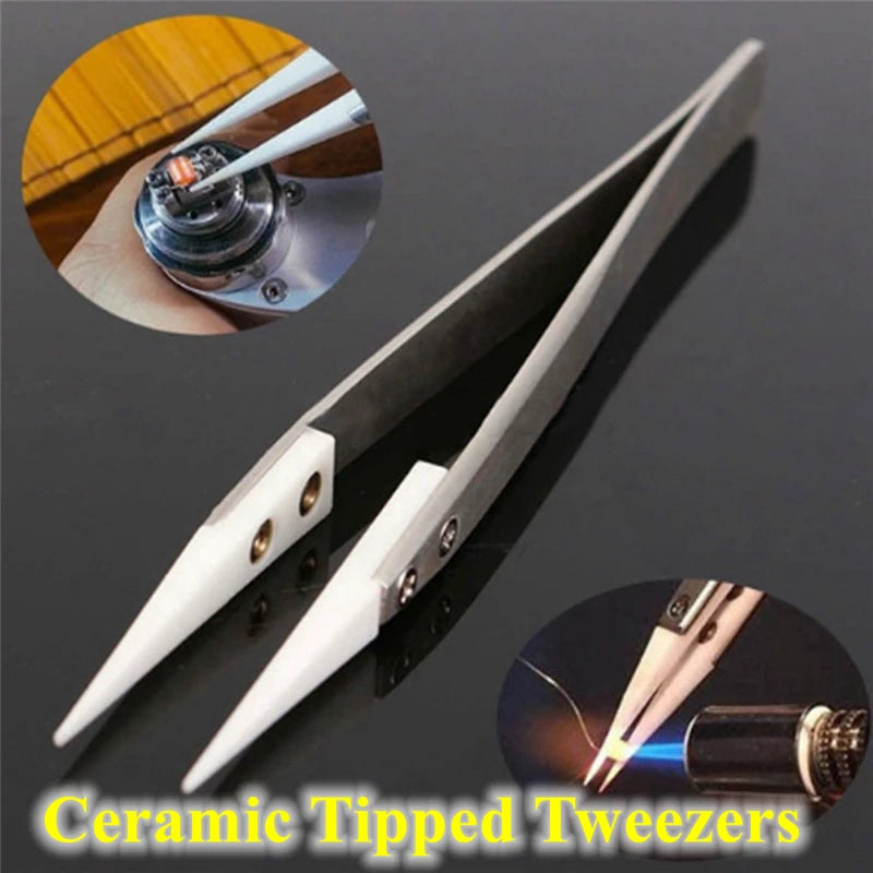 Ceramic Tipped Stainless Steel Tweezers
