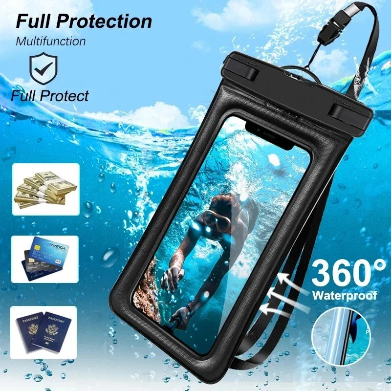 PVC Transparent Waterproof Phone Pouch