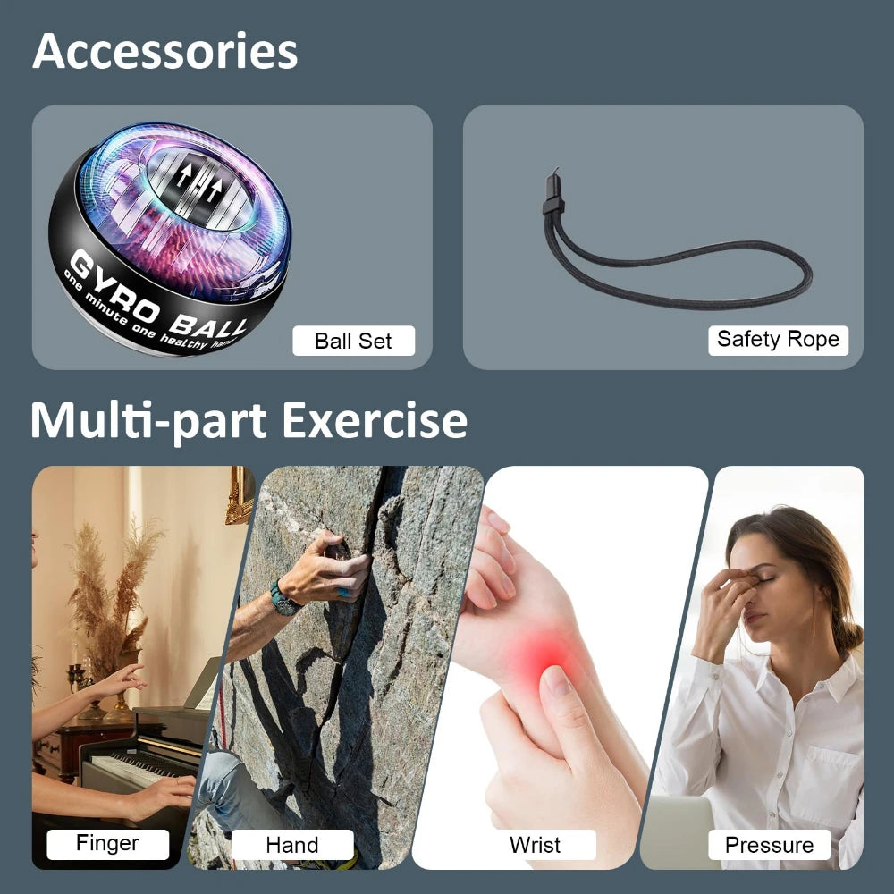Wrist Power Hand Ball Auto-start