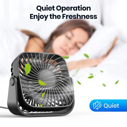 USB Fan Camping Speeds Quiet