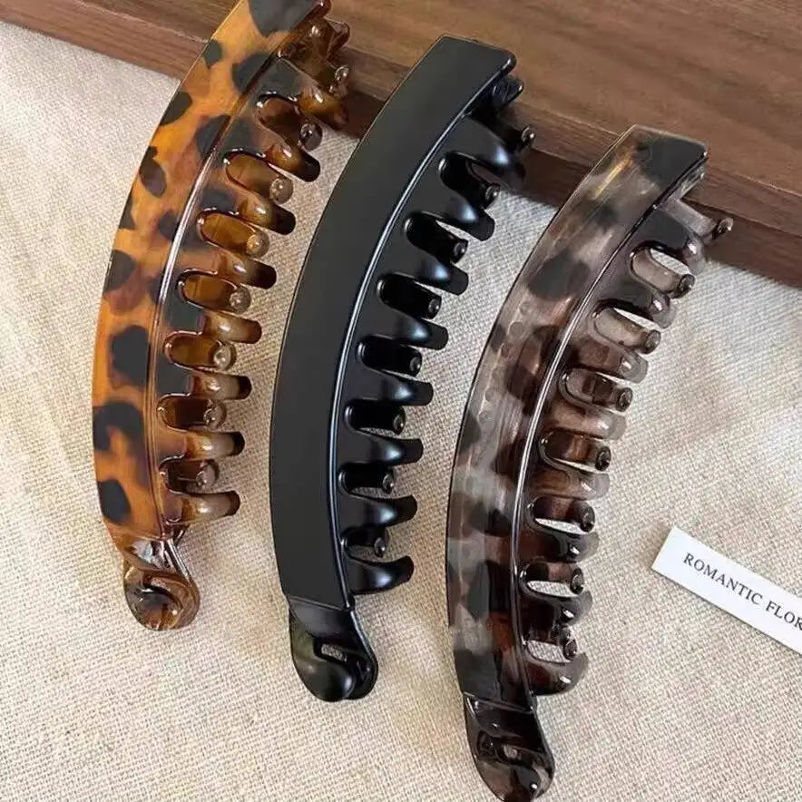 Tortoiseshell Banana Hair Clip Fish