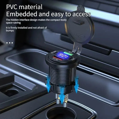 Ports Car Charger PD USB