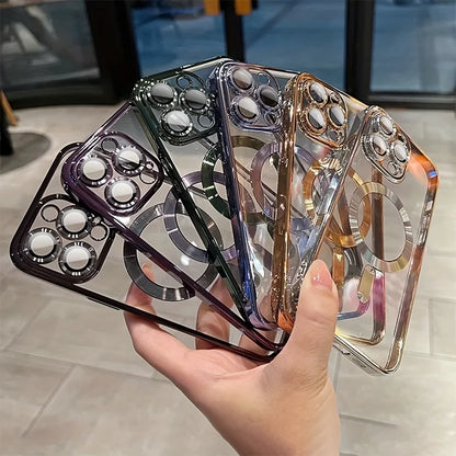 Luxury Magnetic Plating Clear Case