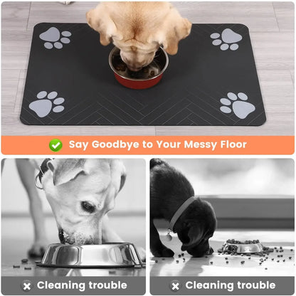 Pet Feeding Mat-absorbent Placemat Food