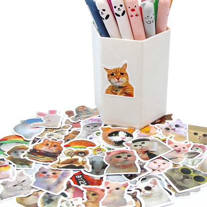 Funny Cat Stickers Cartoon Cute