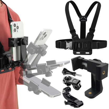 Adjustable Phone Clip Holder Chest