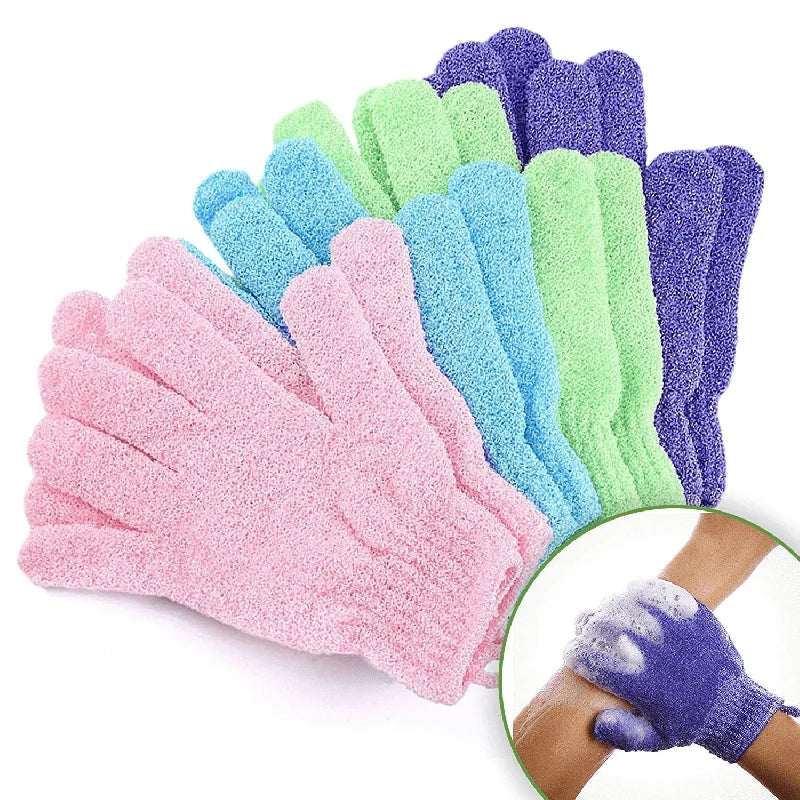Colourful Exfoliating Gloves Bath Shower