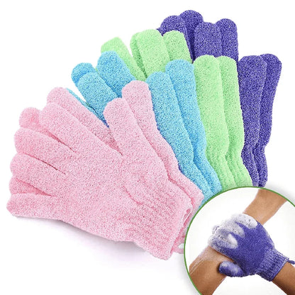Colourful Exfoliating Gloves Bath Shower