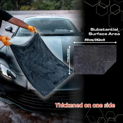 Dark Gray Car Microfiber Towel