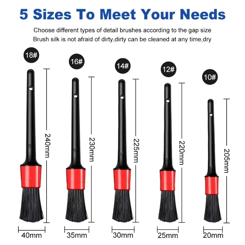 Car Cleaning Brush Kit Auto