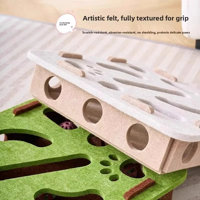 Cat Puzzle Toy Felt Box