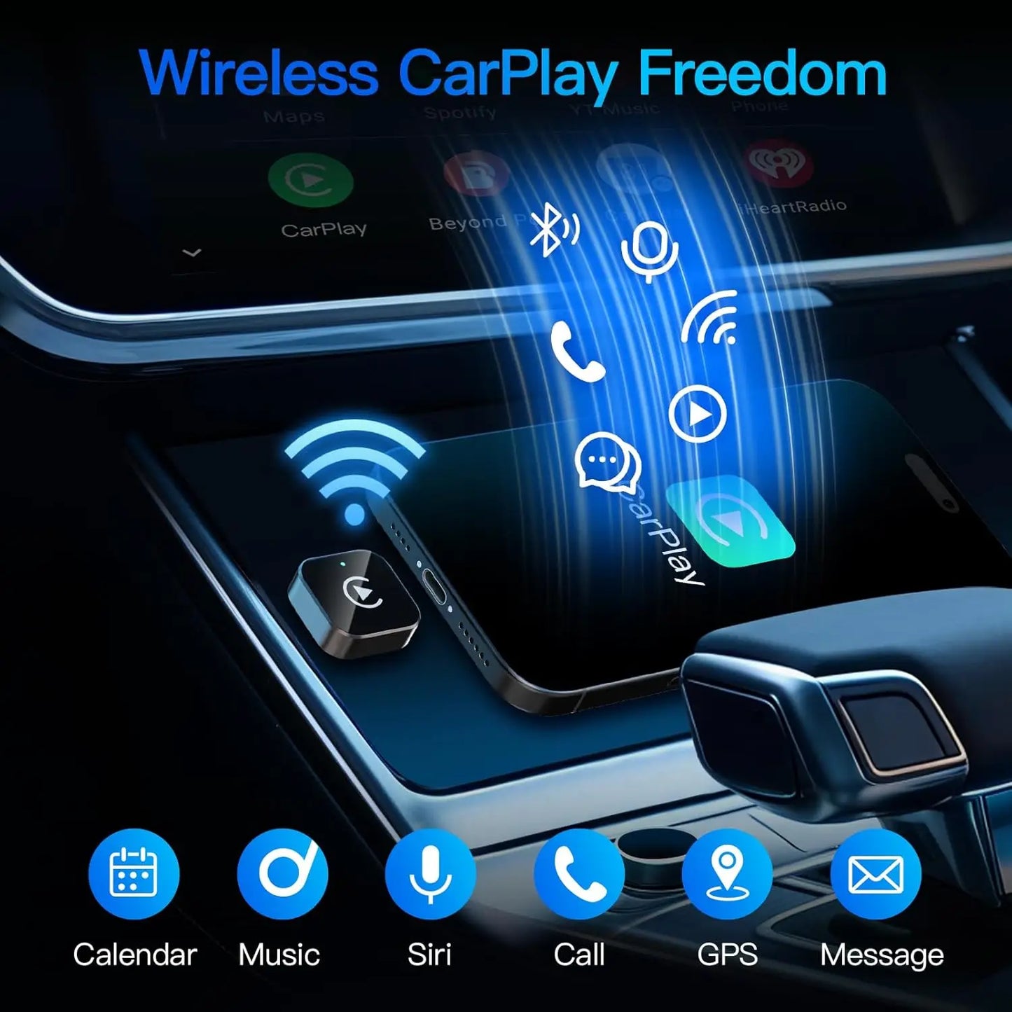Wireless Carplay Adapter Size Plug