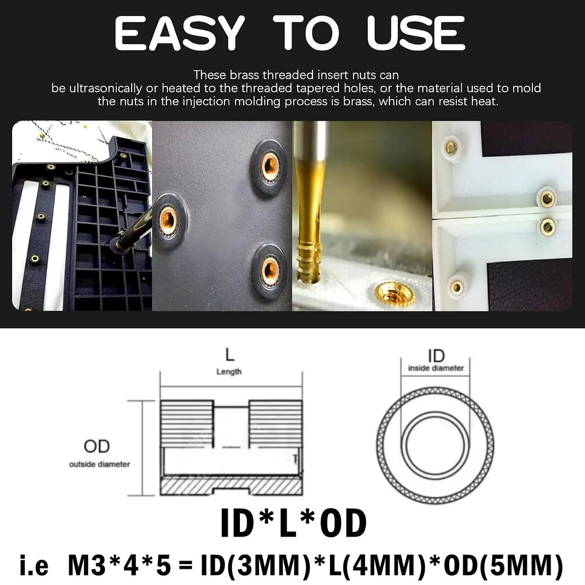 Brass Heat Insert Nut Melt