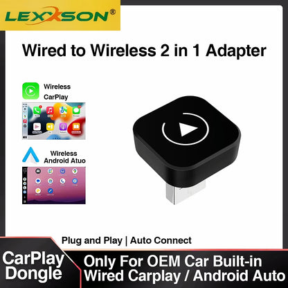 2in1 Wireless Carplay Dongle Auto