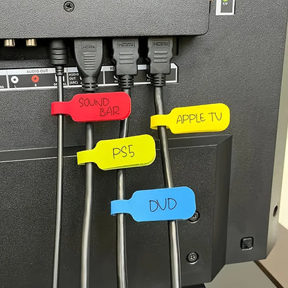 Reusable Waterproof Cable Labels Color-coded