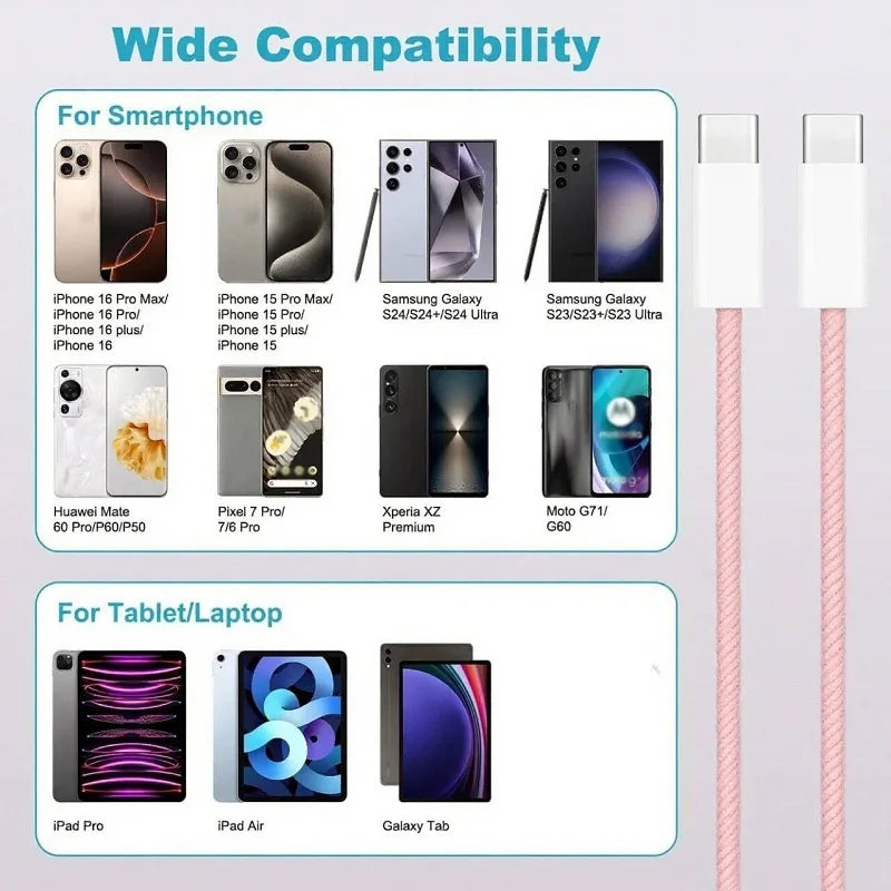 PD Nylon Braided Usb-c USB