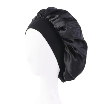 Women's Satin Solid Wide-brimmed Sleeping