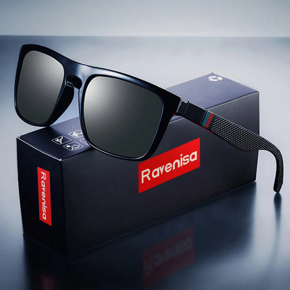 Square Vintage Polarized Sunglasses Men
