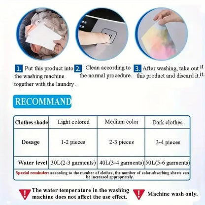50color Dye-resistant Cloth Laundry No