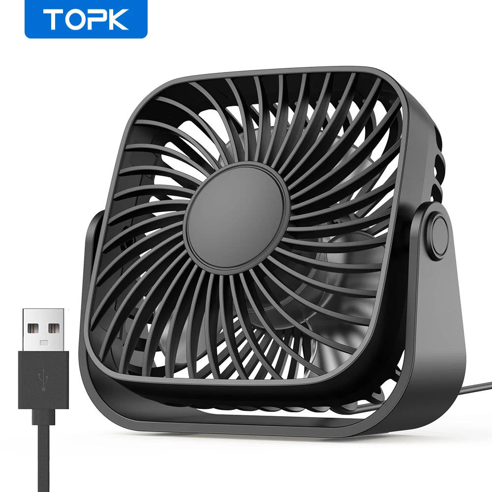 USB Fan Camping Speeds Quiet