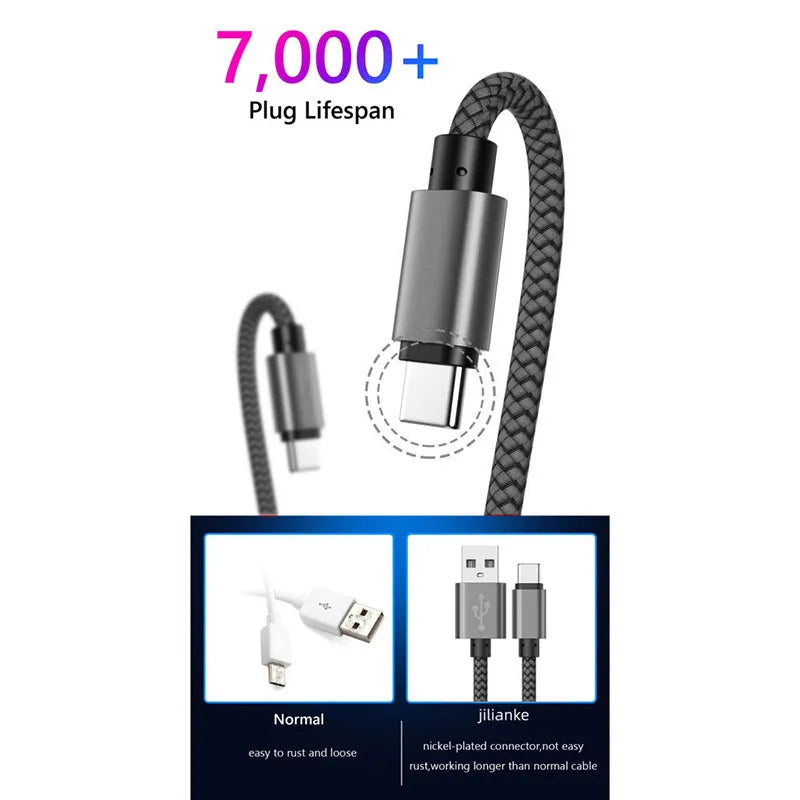 Nylon Data Cable Fast Charger