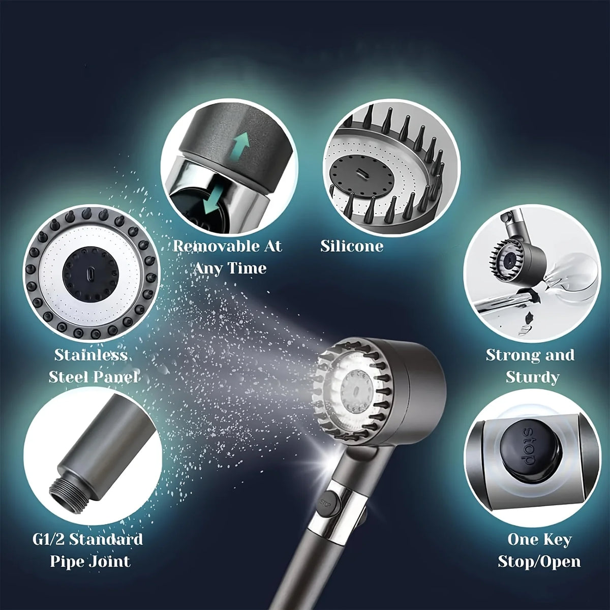 Ion Drop Shower Head Handheld