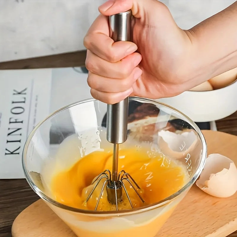 Stainless Steel Egg Beater Semi-automatic