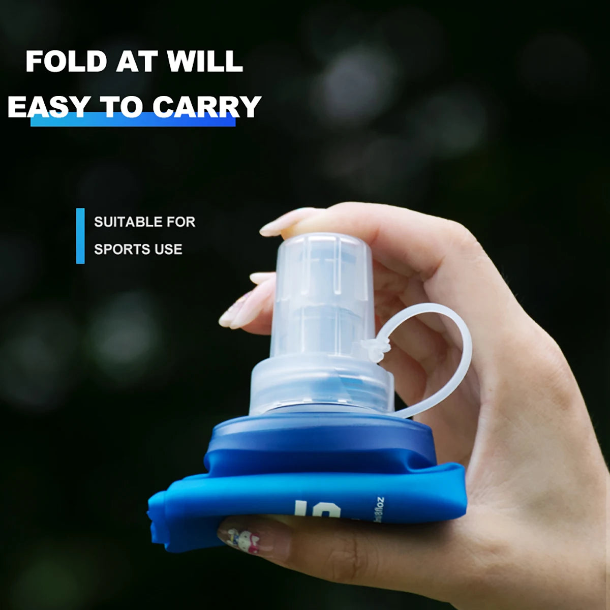 1pc150ml Outdoor Collapsible Silicone Bite