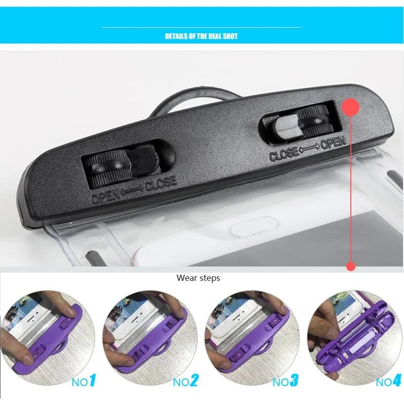 PVC Transparent Waterproof Phone Pouch