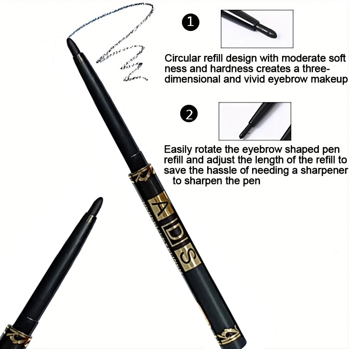 Long-lasting Waterproof Black Eyeliner